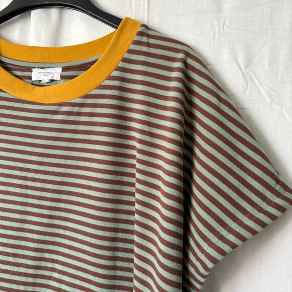 Anniewear Los Angeles Striped T-Shirt Soft Size Large Style AT2007 - Picture 3 of 6